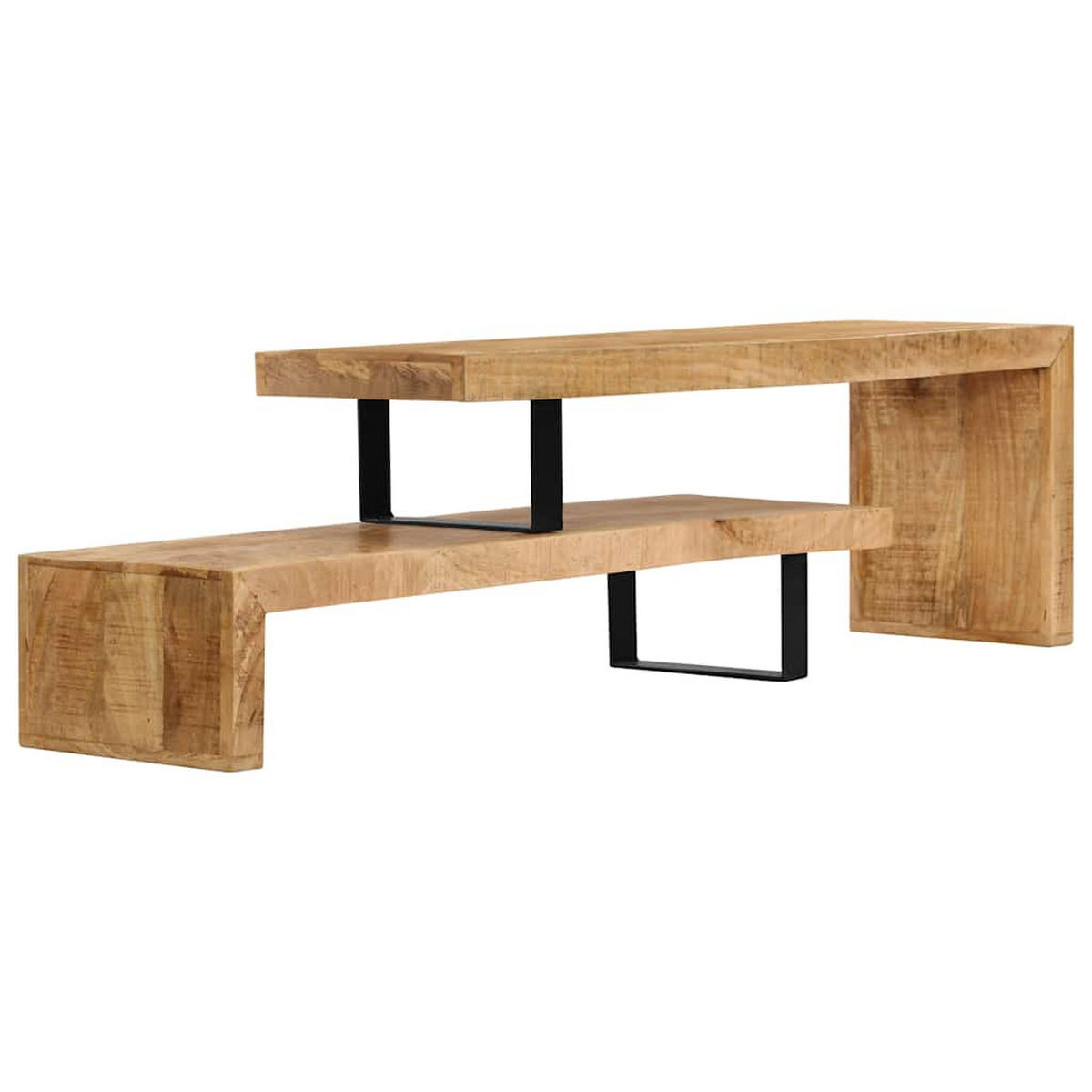 TV-LOWBOARD Massivholz Mango - Braun, Holz (30/40/115cm) - vidaXL