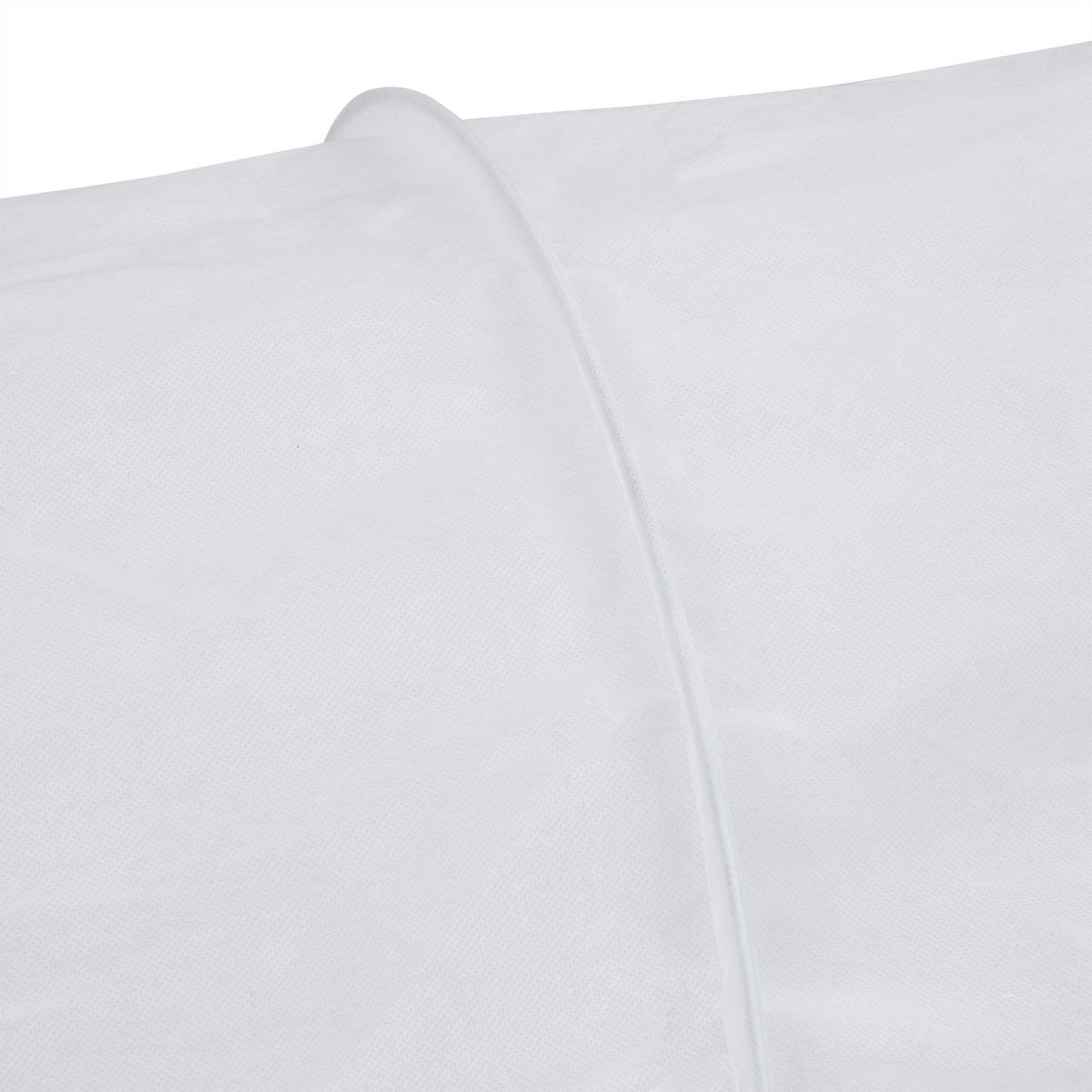PFLANZTUNNEL - Weiß, Textil/Metall (50/53/340cm) - Relaxdays