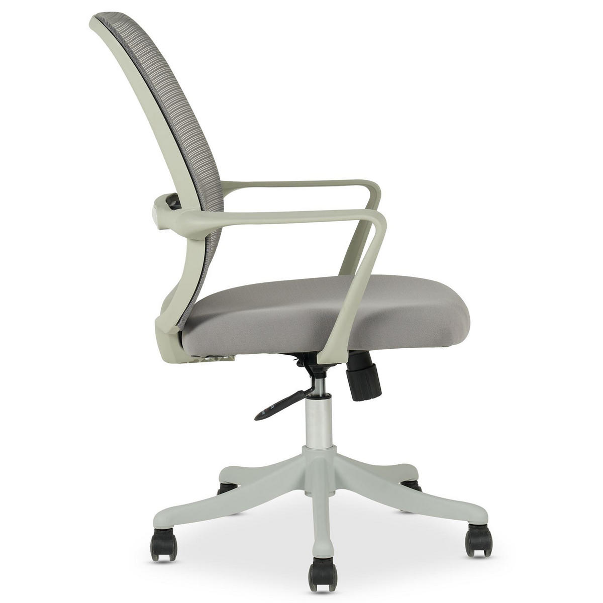 BÜRODREHSTUHL MOLLIS - Grau, Textil (63/98/63cm) - IDIMEX