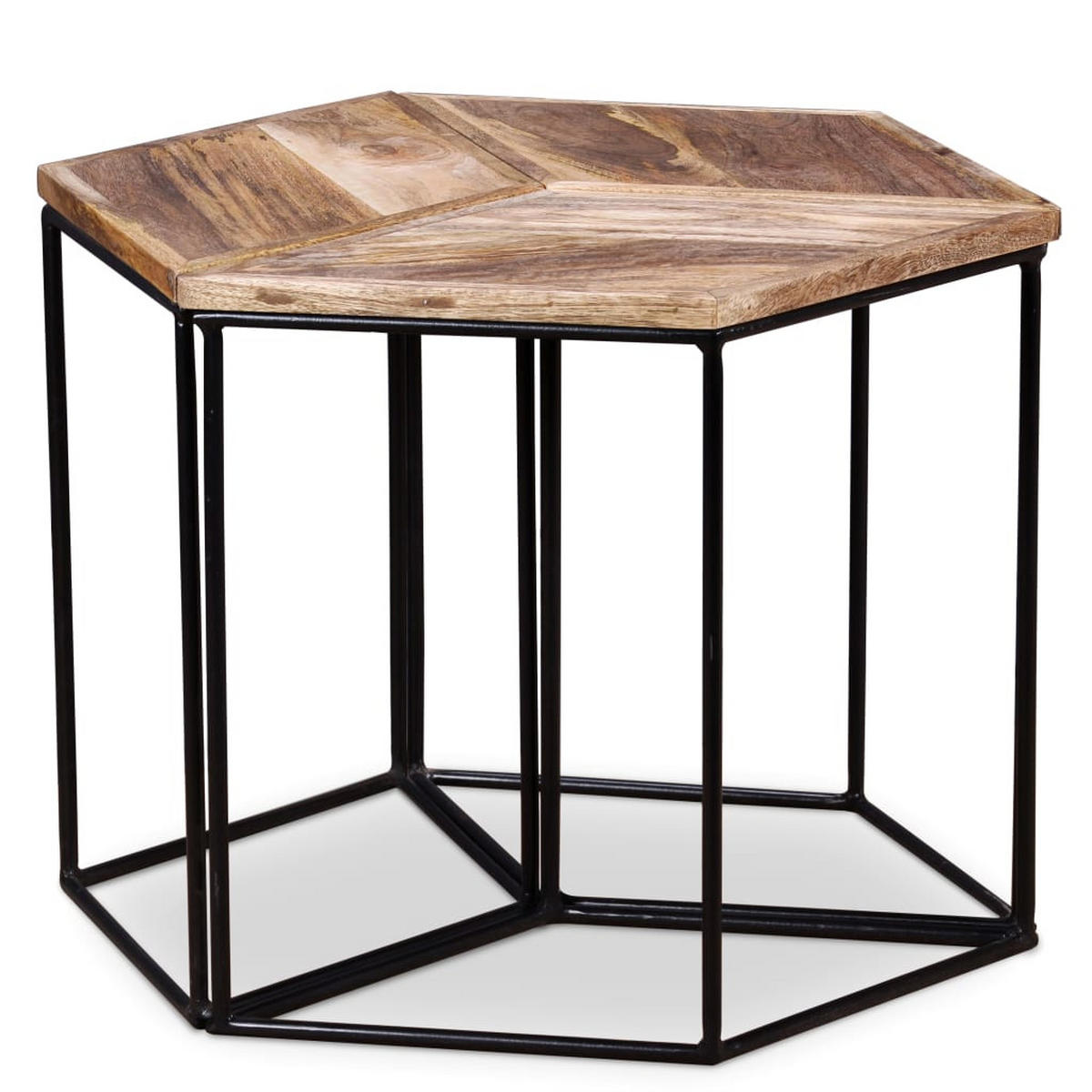 COUCHTISCH Massivholz Mango 56x48x40 cm - Braun, Holzwerkstoff (56/48/40cm) - furnicato