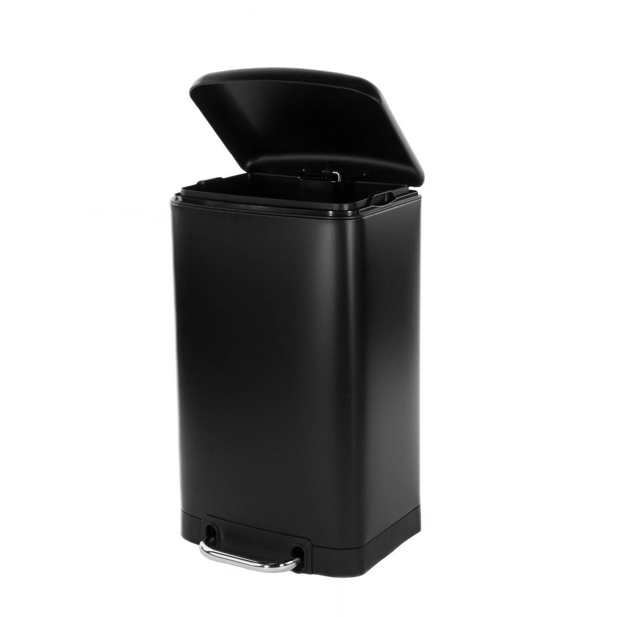MÜLLEIMER mit Pedal Ariane 20 l 30/29,5/53,3 cm - Schwarz, Metall (29.5/53.3/30cm) - 5five Simply Smart