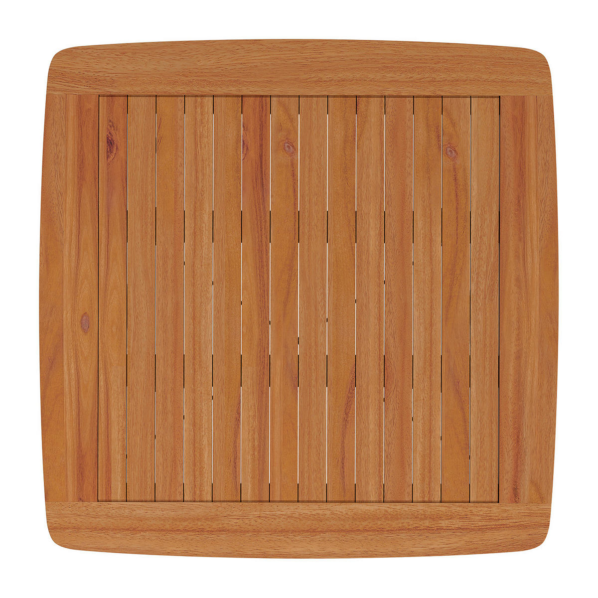 GARTENTISCH - Akazie massiv / Stahl - Akazie / Schwarz - Schwarz/Akaziefarben, Holz/Metall (70/70/75cm) - home24