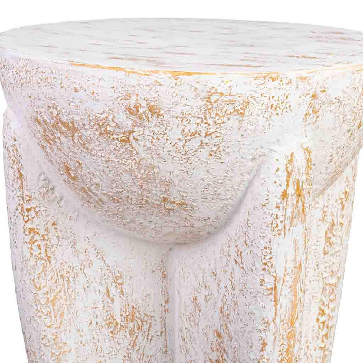 BEISTELLTISCH aus magnesium 38x38x46cm - Weiß, Stein (46/38/38cm) - Wanderlust