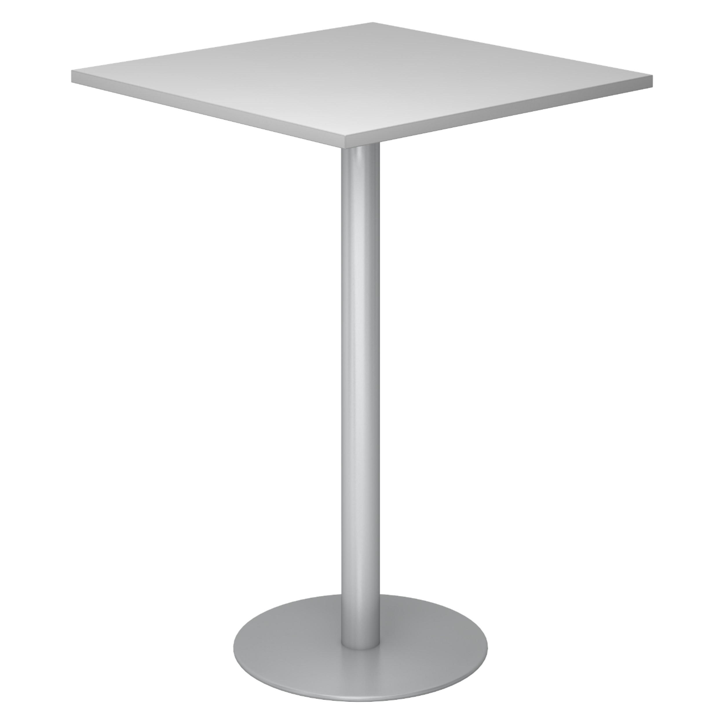 bümö Stehtisch Grau, Silber 80x111.6x80 cm