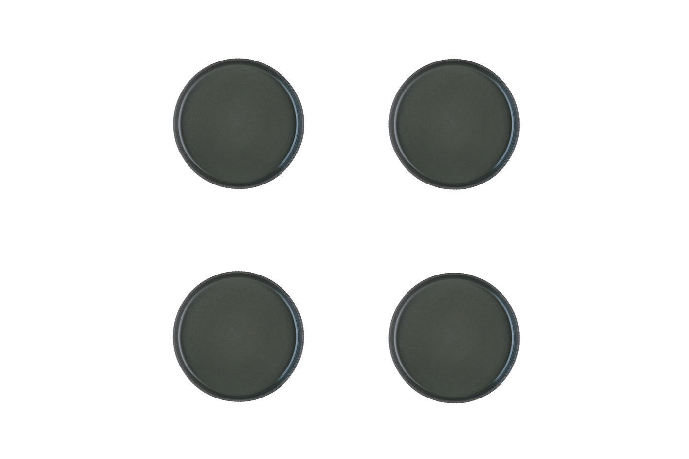 TELLER Scandi Ø16,5cm - 4er-Set - Olive - Grün, Keramik (16.5cm) - Björn