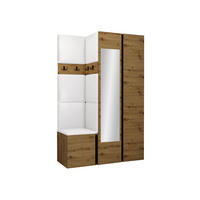 GARDEROBEN-SET Orion XXVI - Eiche Artisan/Weiß, Holzwerkstoff/Kunststoff (116/186/46cm) - MIRJAN24