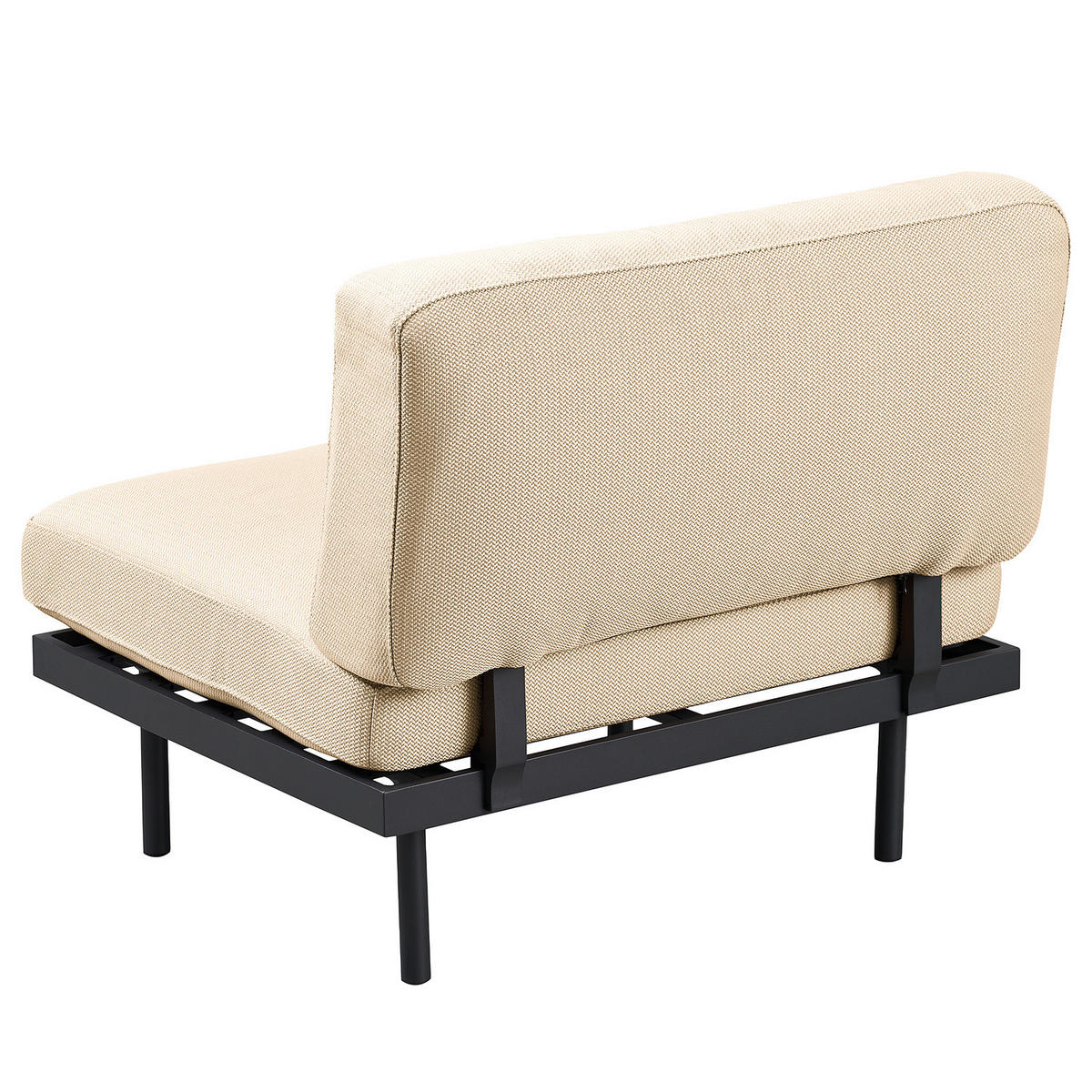OUTDOOR-SESSEL - Beige, Textil/Metall (87/83/84cm) - home24