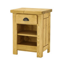 NACHTTISCH aus Massivholz VINTAGE - Honig, Holz (46/60/35cm) - Seart
