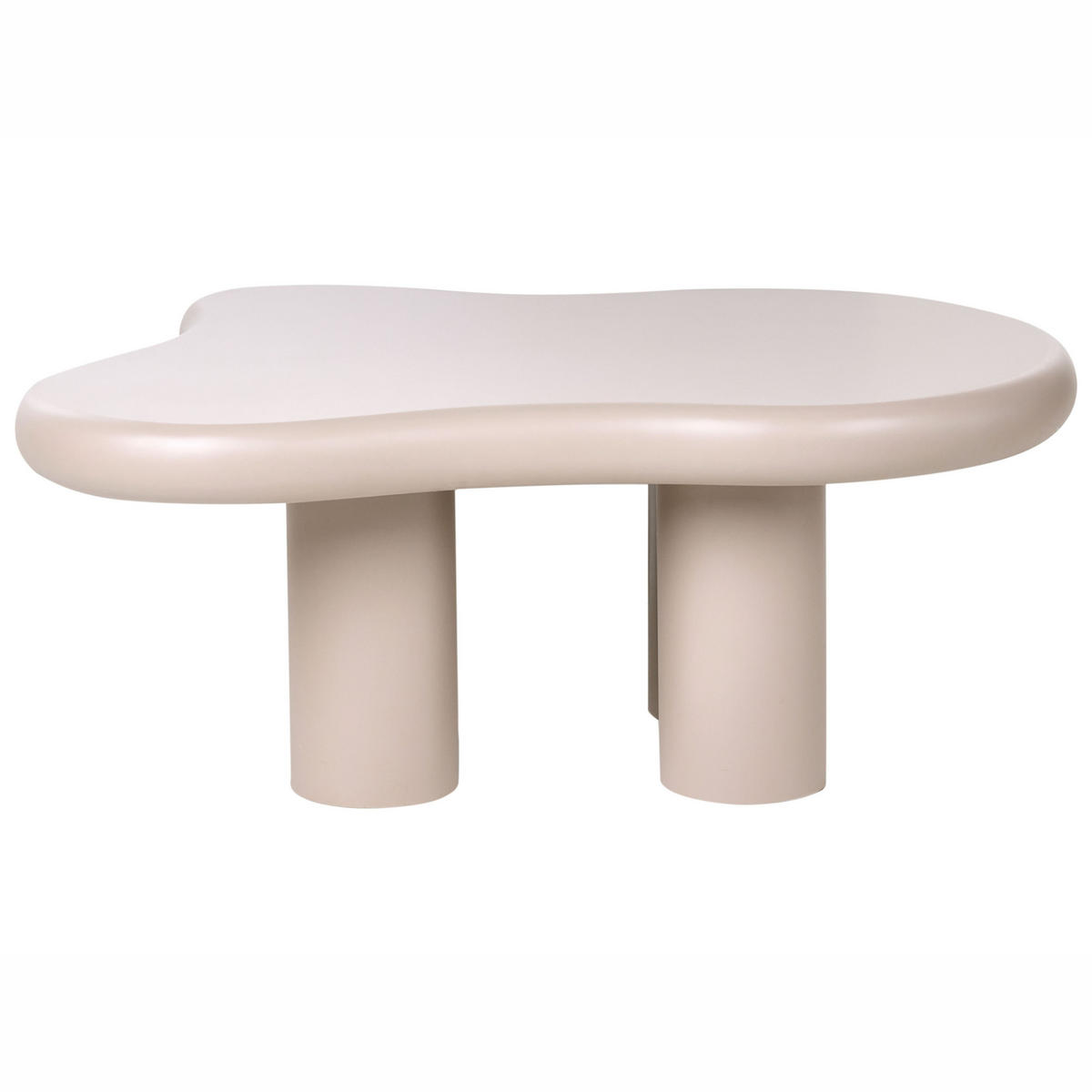 COUCHTISCH Beige Ondle - Taupe, Holzwerkstoff (70/100/40cm) - Beliani
