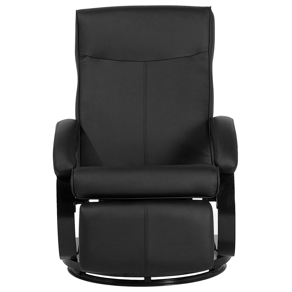 SESSEL Kunstleder Schwarz Might - Schwarz, Holz/Textil (67/97/86cm) - Beliani