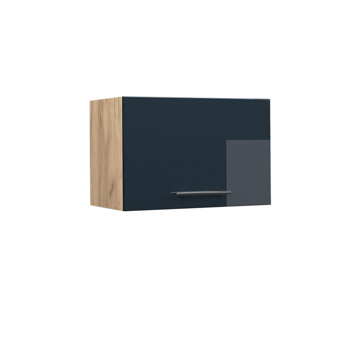 HÄNGESCHRANK Fame-Line Dunkelblau Hochglanz 60 cm Flach - Honigeiche/Eiche Wotan, Holzwerkstoff (60/40/34.1cm) - Vicco