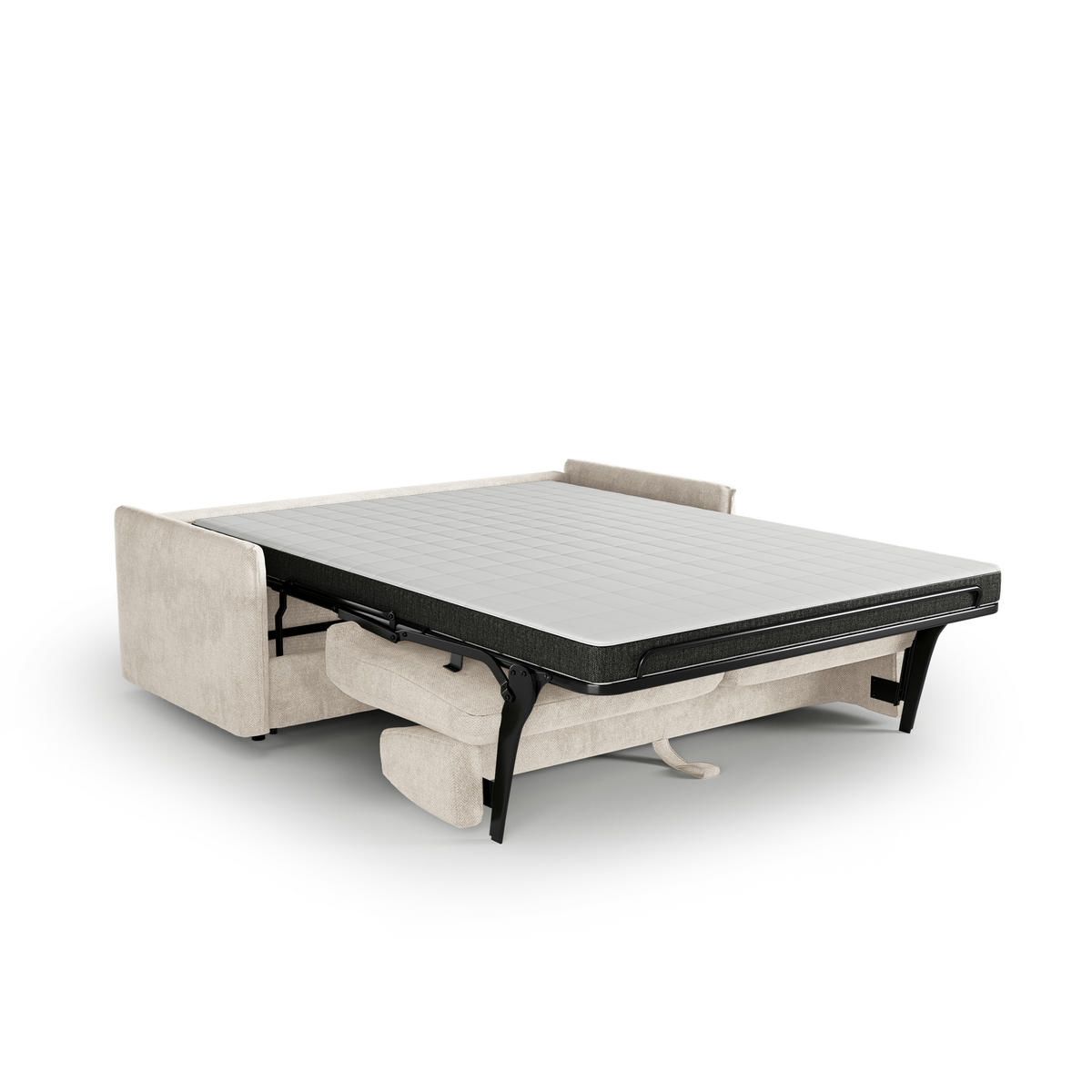 SCHLAFSOFA Express AVA Köpergewebe Beige 178cm - Beige, Textil (178/78/100cm) - Premium Interiors
