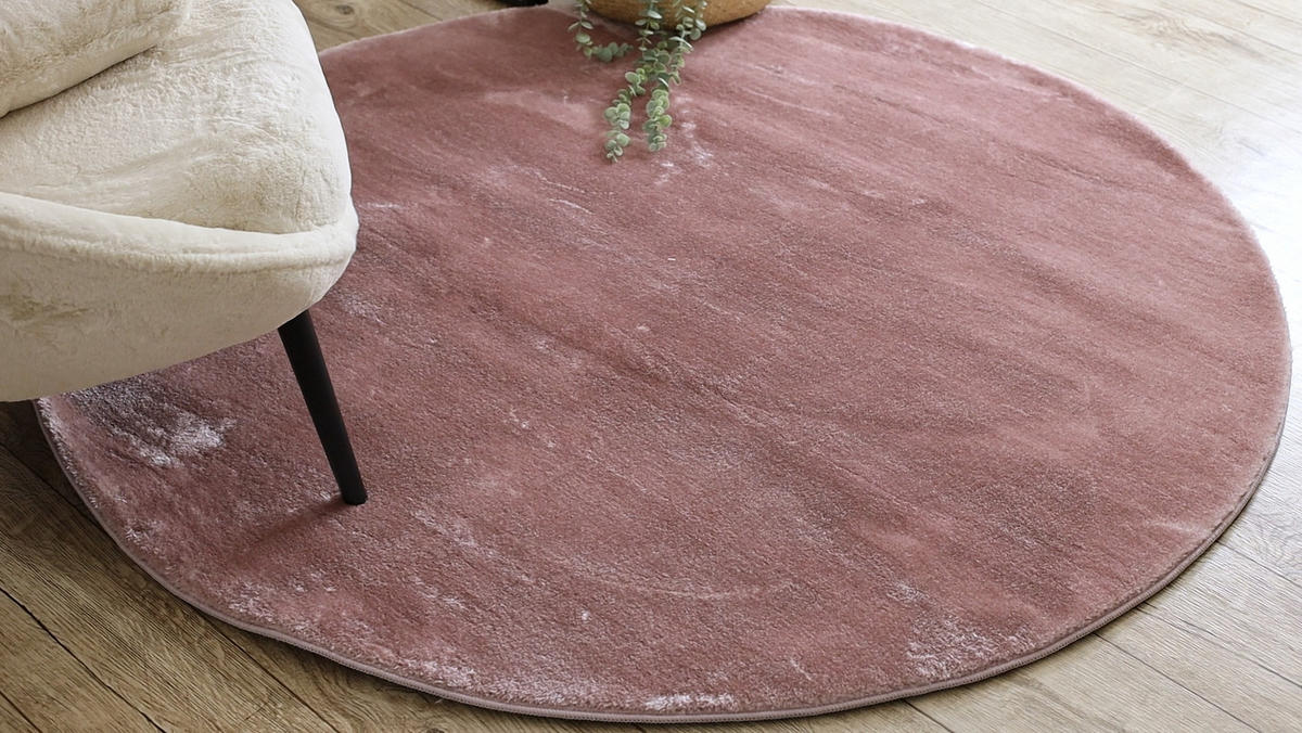 TEPPICH Visco 200 cm - Pink, Textil (200/200cm) - rugsX