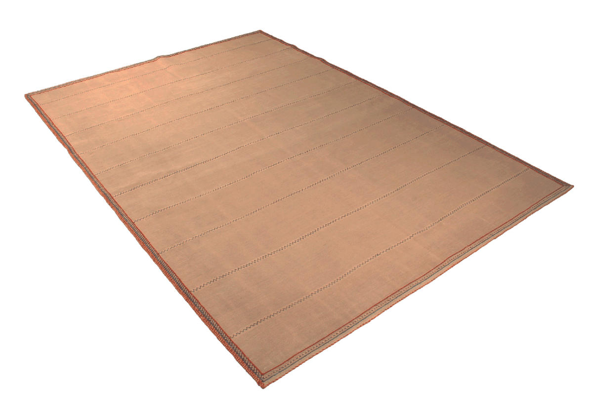 KELIM-TEPPICH handgewebt Afshar Beige 237/168 cm Schurwolle - Beige, Textil (168/237cm) - Looma