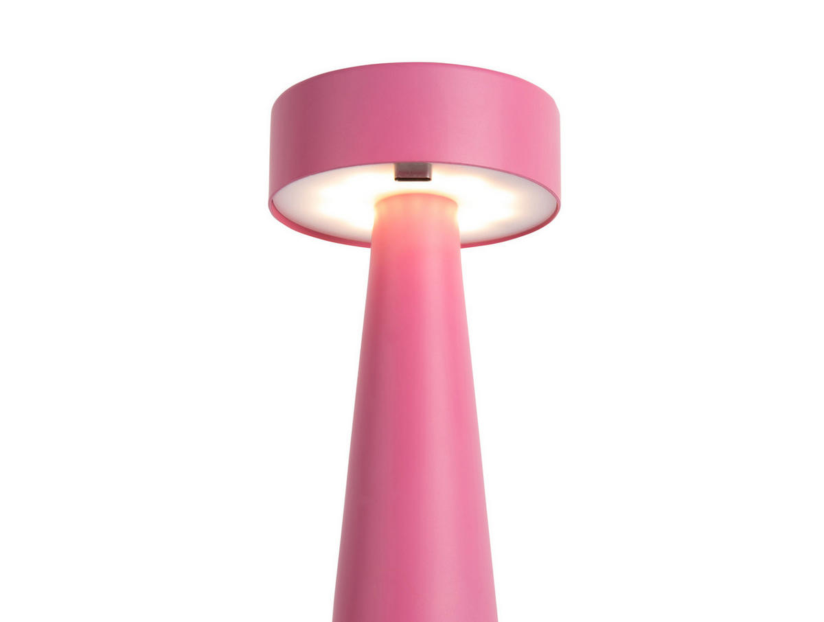 TISCHLAMPE LED Ring 6/6/16 cm - Pink, Metall (6/6/16cm) - Leitmotiv
