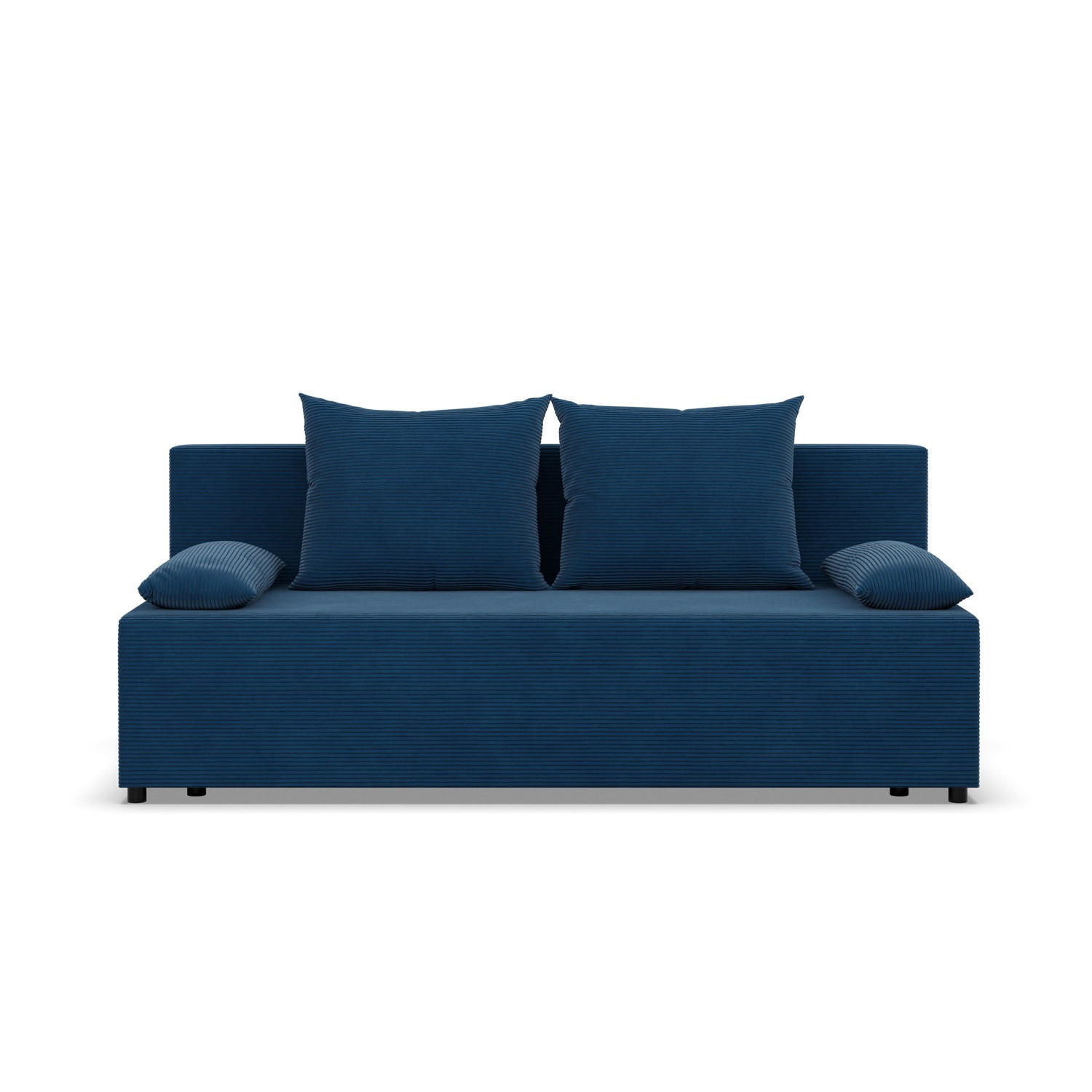 SOFA 3-SITZER MIT SCHLAFFUNKTION FERMO Dunkelblau - Dunkelblau, Textil (92/95/191cm) - Mebligo