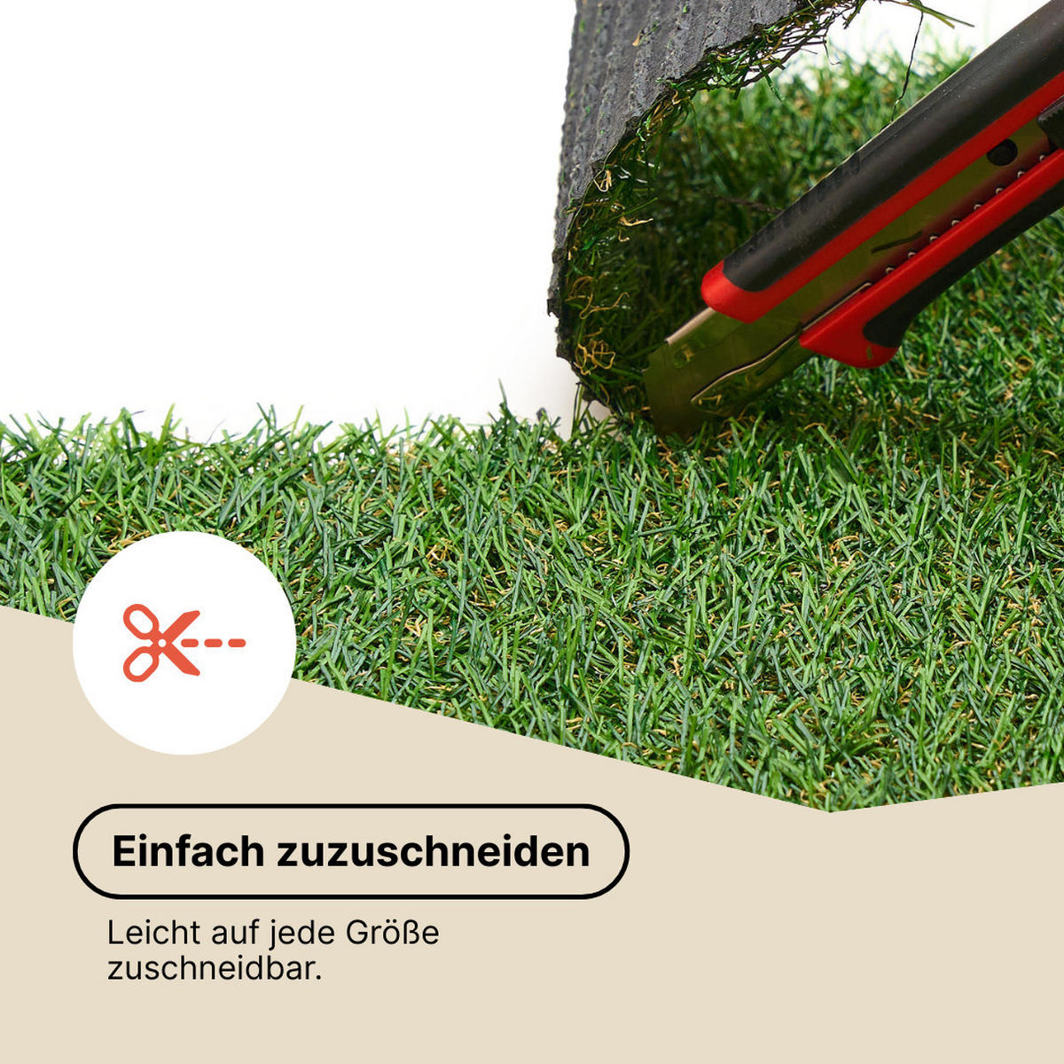 KUNSTRASEN Canyoo 20 mm – Dichter Rasenteppich für Garten & Terrasse, wetterfest 100/1200 cm - Grün, Textil (100/1200cm) - Tapiso