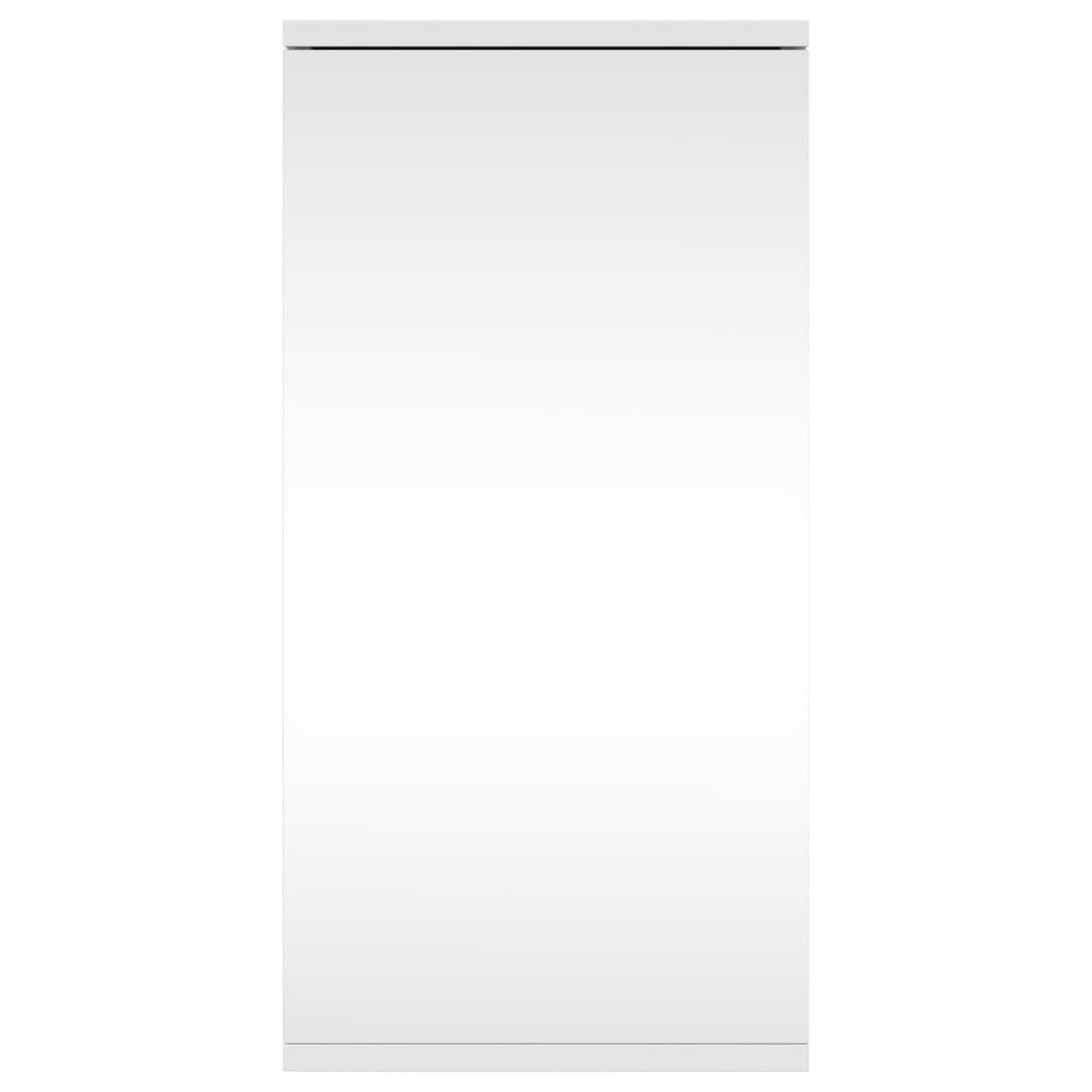 ECK-SPIEGELSCHRANK mit 3 Fächer, 30/24/60 cm, aus Holzwerkstoff, in Weiß - Weiß, Holz (24/60/30cm) - vidaXL