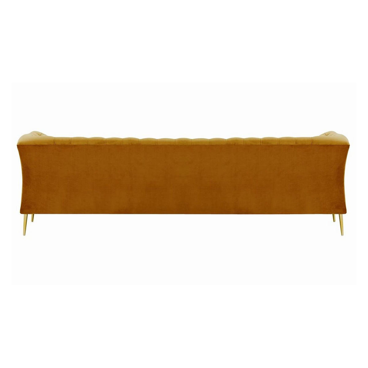 DREISITZER-SOFA Chesterfield Modern-Velluto 8 - Gelb, Holz/Textil (248/74/80cm)