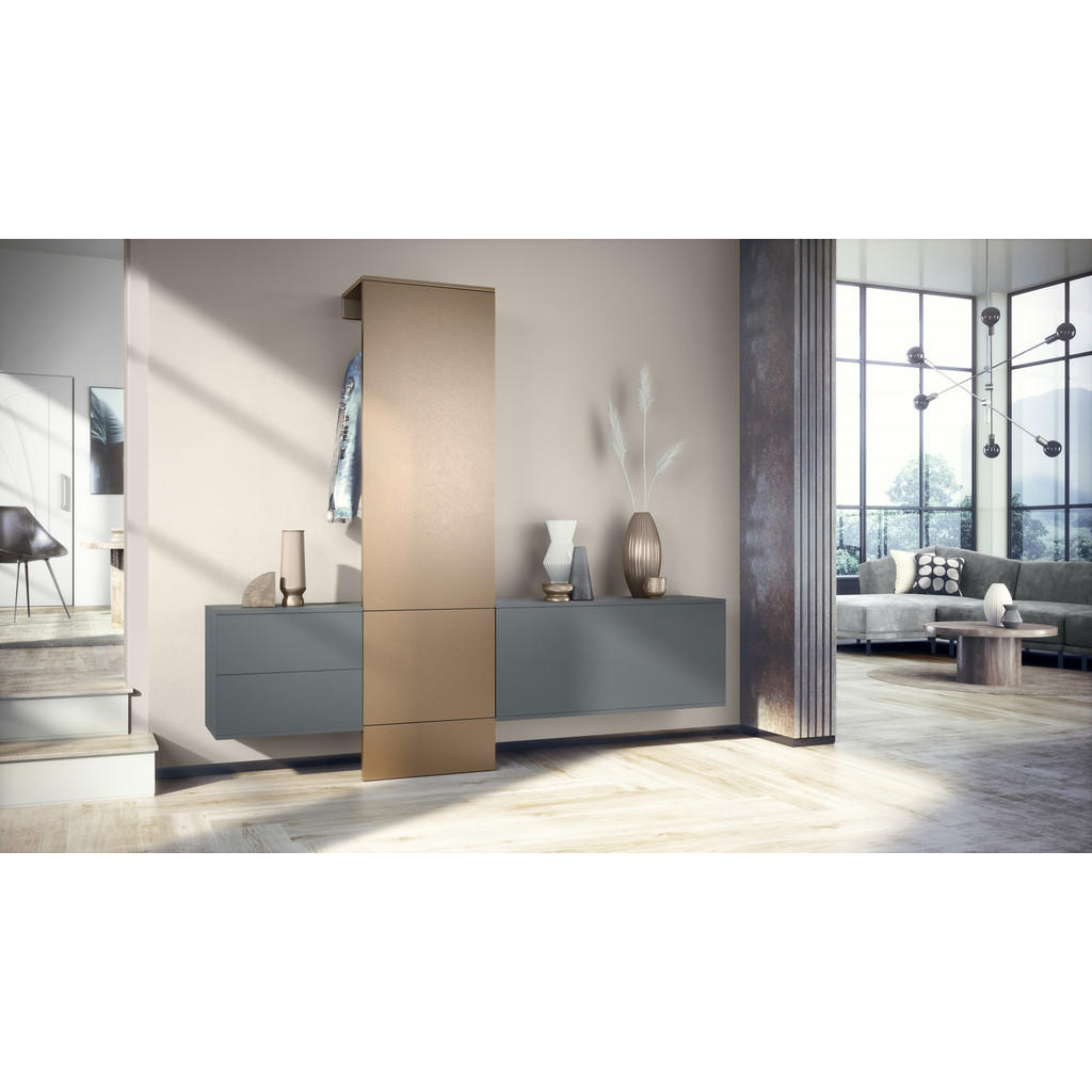Thumbnail - Vladon Garderobe, Bronze, Holzwerkstoff, 209x193x35 cm, Garderobe, Garderoben-Sets & Serien, Garderoben-Sets