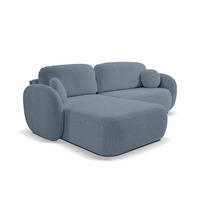 ECKSOFA OLEMO Blau - Blau, Textil (248/86.5/174cm) - Pillovely