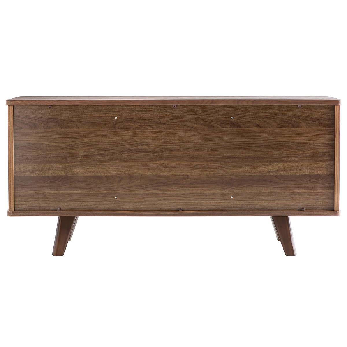 SIDEBOARD Nussbaum FIFTIES - Walnussfarben, Holz (47/76.6/160cm) - Miliboo