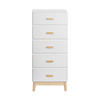 KOMMODE Weiß 40/50/115 cm - Weiß, Holzwerkstoff (40/115/50cm) - Mobili Rebecca