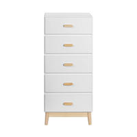 KOMMODE Weiß 40/50/115 cm - Weiß, Holzwerkstoff (40/115/50cm) - Mobili Rebecca