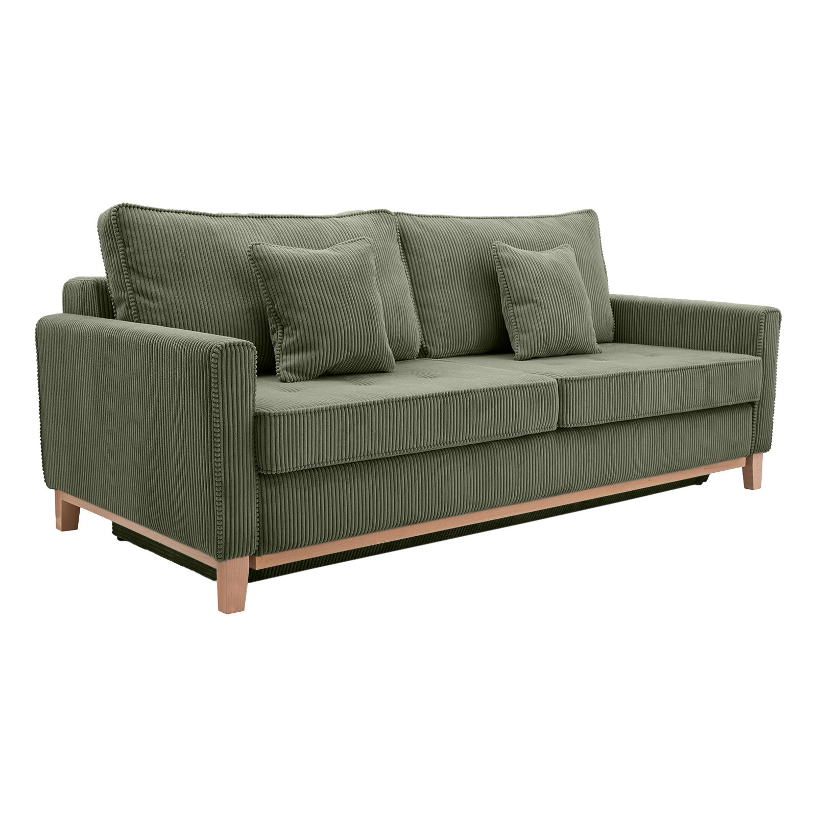 Fedve SOFA AVERIS s funkcí spaní, Zelená