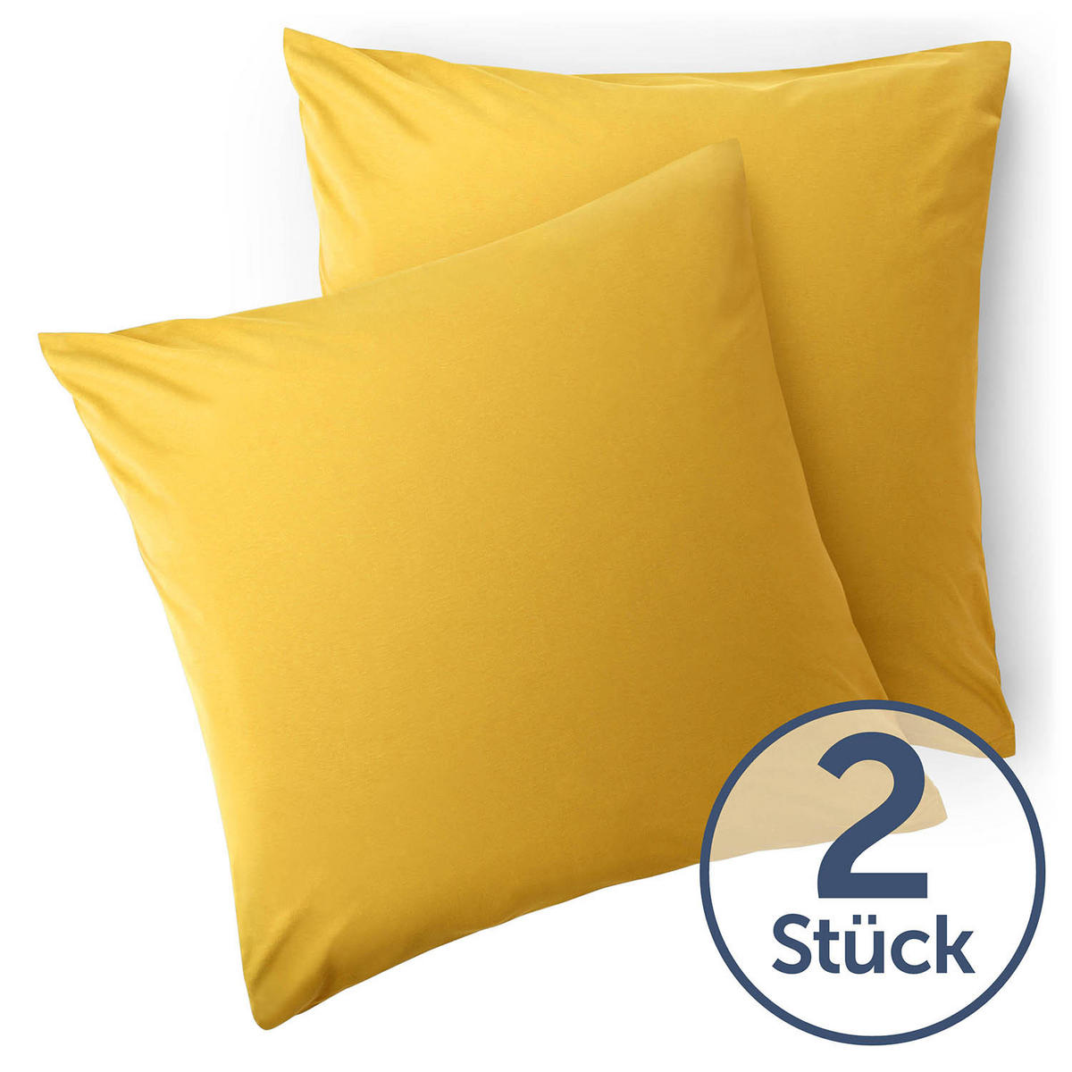 KISSENBEZUG Ellen 50/50 cm, 2er-Set, Gelb - Gelb, Textil (50/50cm) - Blumtal