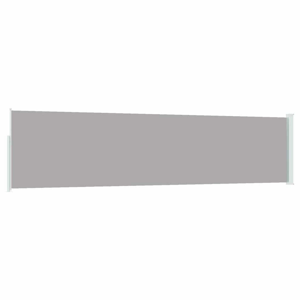 SEITENMARKISE Ausziehbare 120/500 Cm Grau - Grau, Textil (120/500cm) - vidaXL