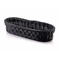 BESTECKKORB Sino Schwarz 27/11/7 cm Holz - Schwarz, Holzwerkstoff (11/7/27cm) - Mondex
