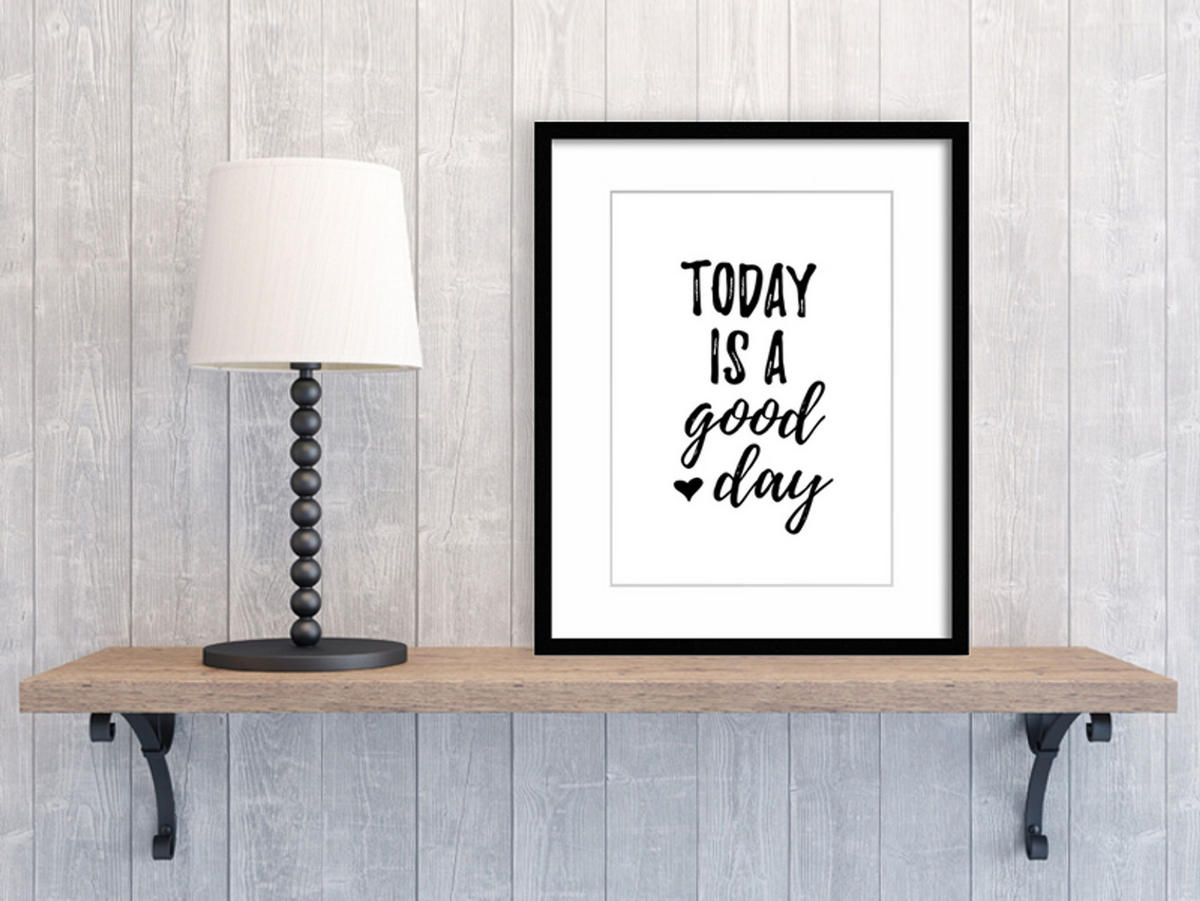 POSTER DIN A4 21x29,7 cm Motivation Spruch schwarz weiß - Weiß, Papier (21/29.7/2cm) - artissimo