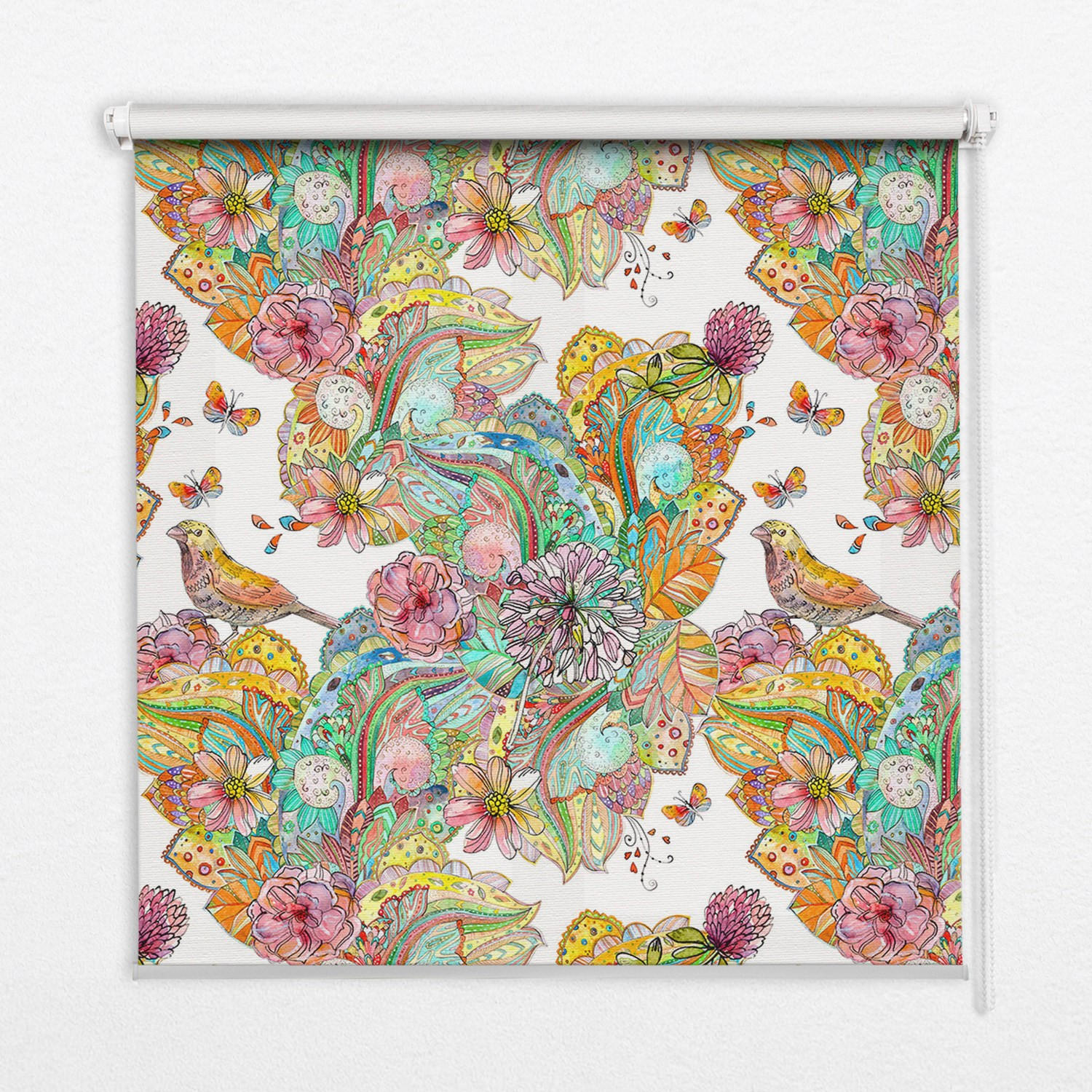 TULUP VNITŘNÍ roleta - okenní roleta - roleta - 110x140 cm - Barevný vzor přírody