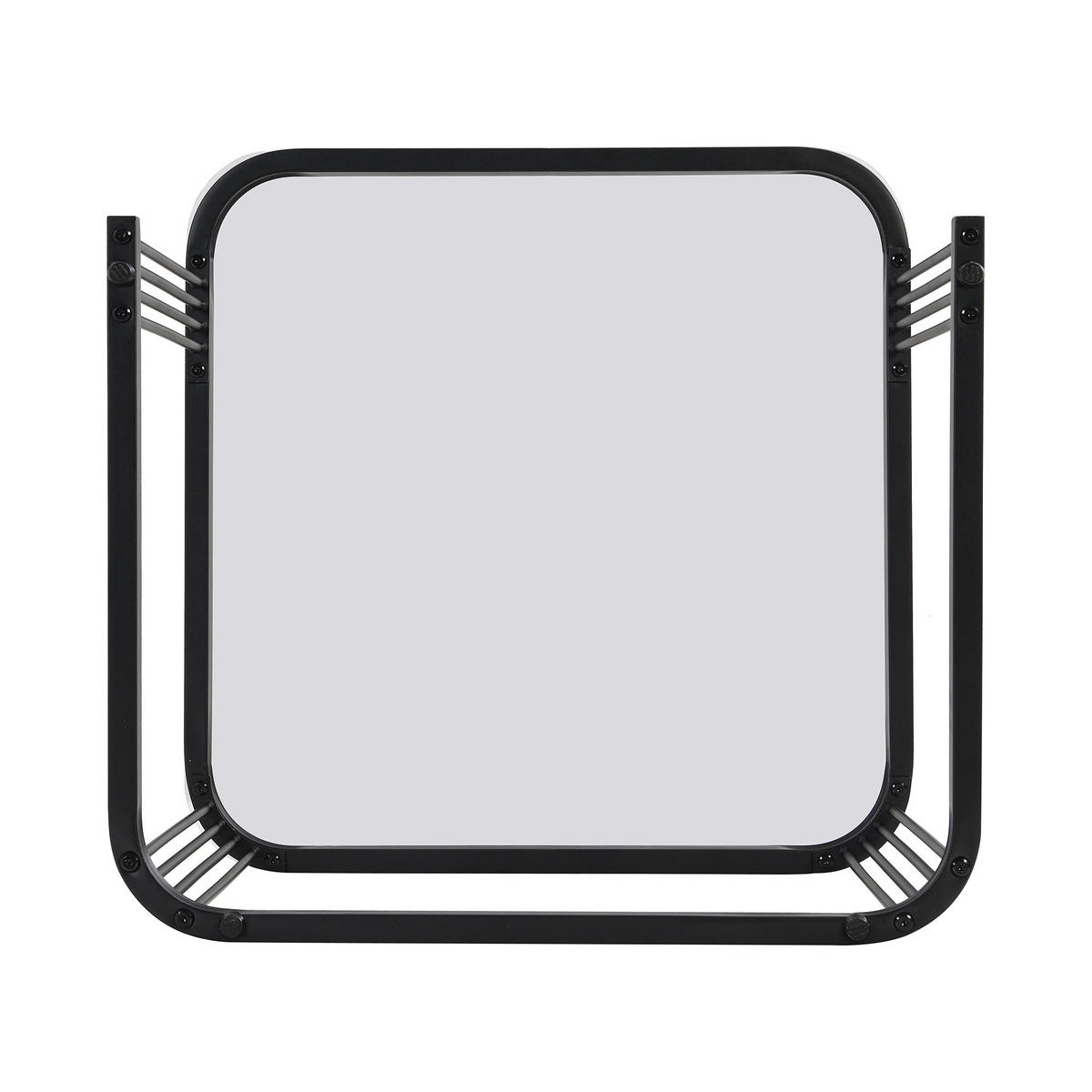 COUCHTISCH Schwarz 2er-Set 60/60/44,5 cm und 50/50/34,5 cm - Schwarz, Holzwerkstoff (60/60/44.5cm) - PANGIVO