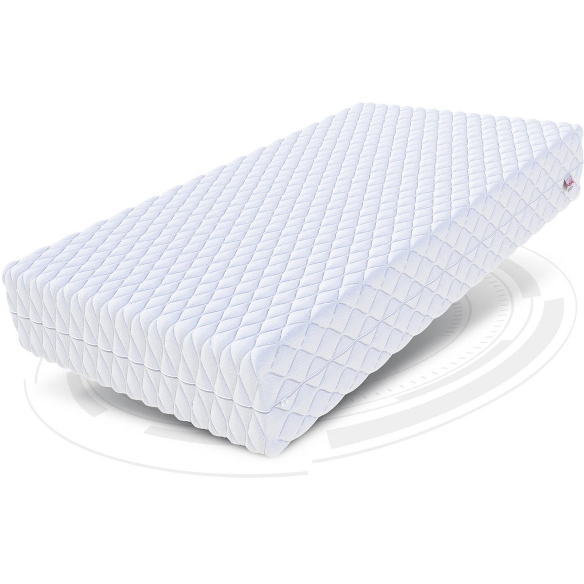 TASCHENFEDERKERNMATRATZE Canis - Weiß, Textil (180/200cm) - FDM