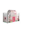 KINDERBETT Karolina 210x114x106 Massivholz Weiß Textilset Spring 2 - Hellrosa/Weiß, Holz (90/200cm) - 58aufmkessel