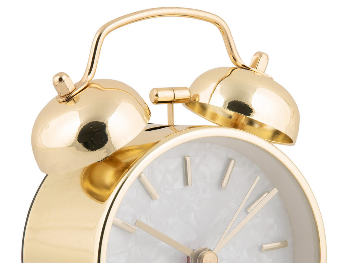 WECKER Pearl Glow 8/8/12 cm - Goldfarben, Metall (8/12/8cm) - Karlsson