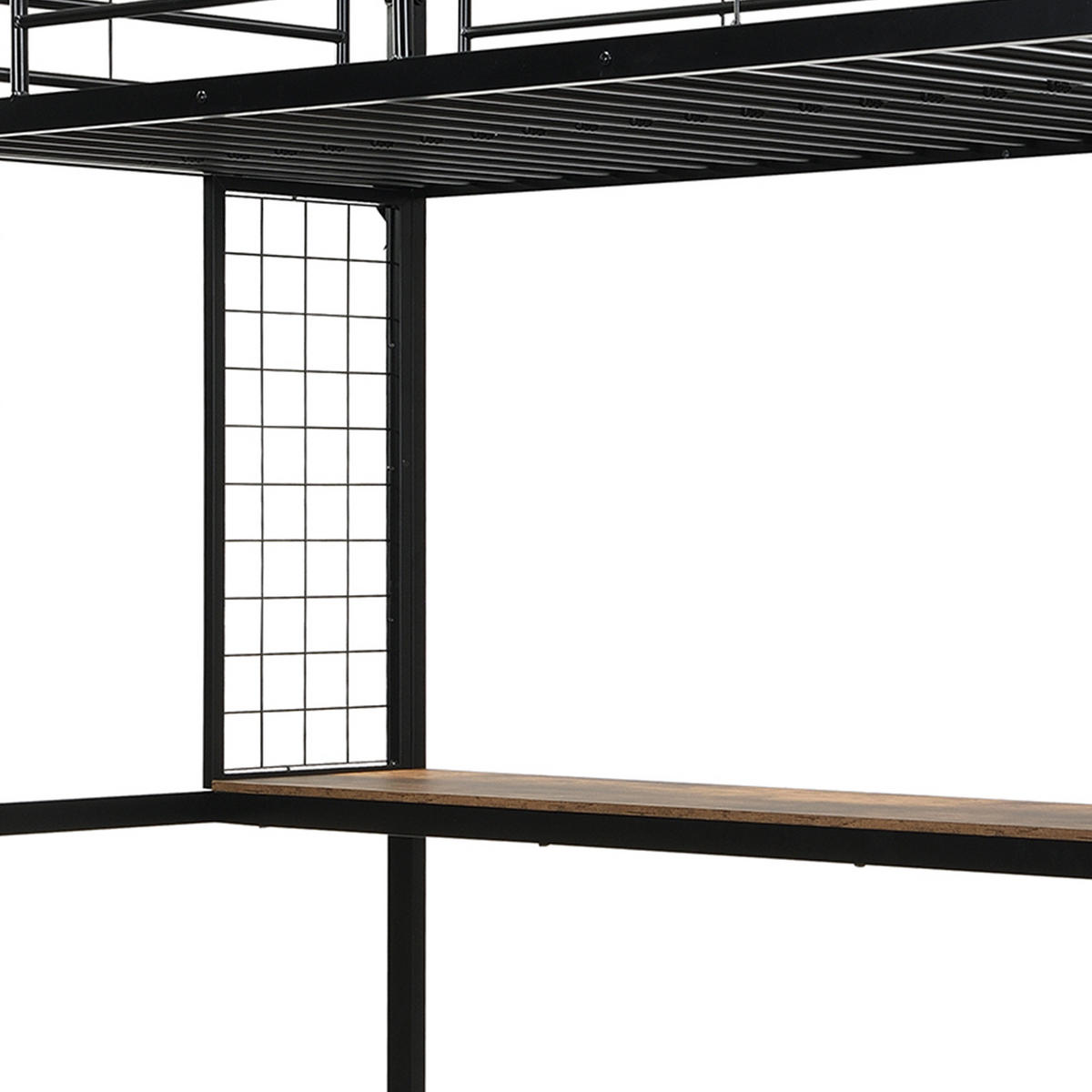HOCHBETT 90/200 cm Schwarz, Dunkelholz - Walnussfarben/Schwarz, Leder - Raumix