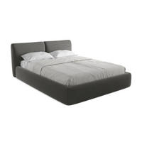 POLSTERBETT mit Bettkasten und Lattenrost 180x228 Grau - Dunkelgrau/Schwarz, Kunststoff/Textil (160/200cm) - LaMiaSofa
