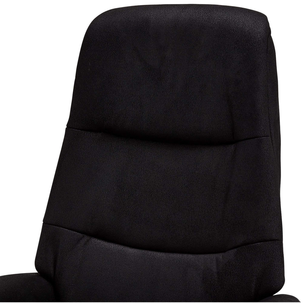 RELAXSESSEL Mikrofaser Schwarz - Schwarz, Leder/Textil (90/114/79cm) - Furnhouse