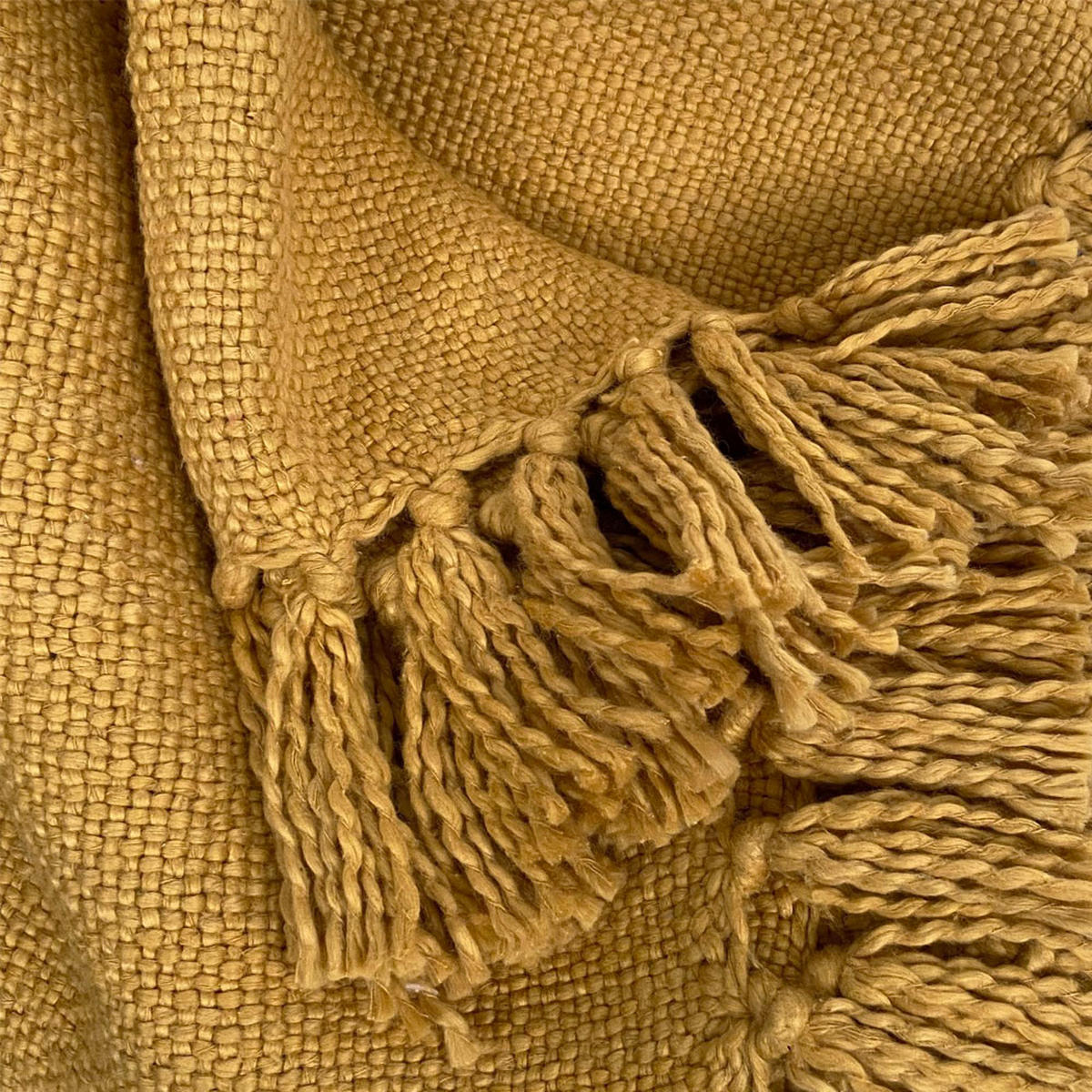 BAUMWOLLDECKE Jaspisgelb - Gelb, Textil (127/152cm) - Malagoon