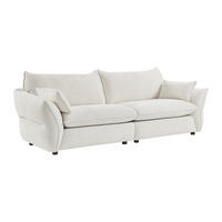 SOFA ohne Schlafmöglichkeit - -Sitzer - Stoff - Elfenbeinfarben - - Weiß, Textil (246/84/98cm) - Vente-Unique