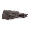 ECKSOFA 4 Sitzer Medan Mini, Hellbraun - Hellbraun, Textil (276/176cm) - Fedve