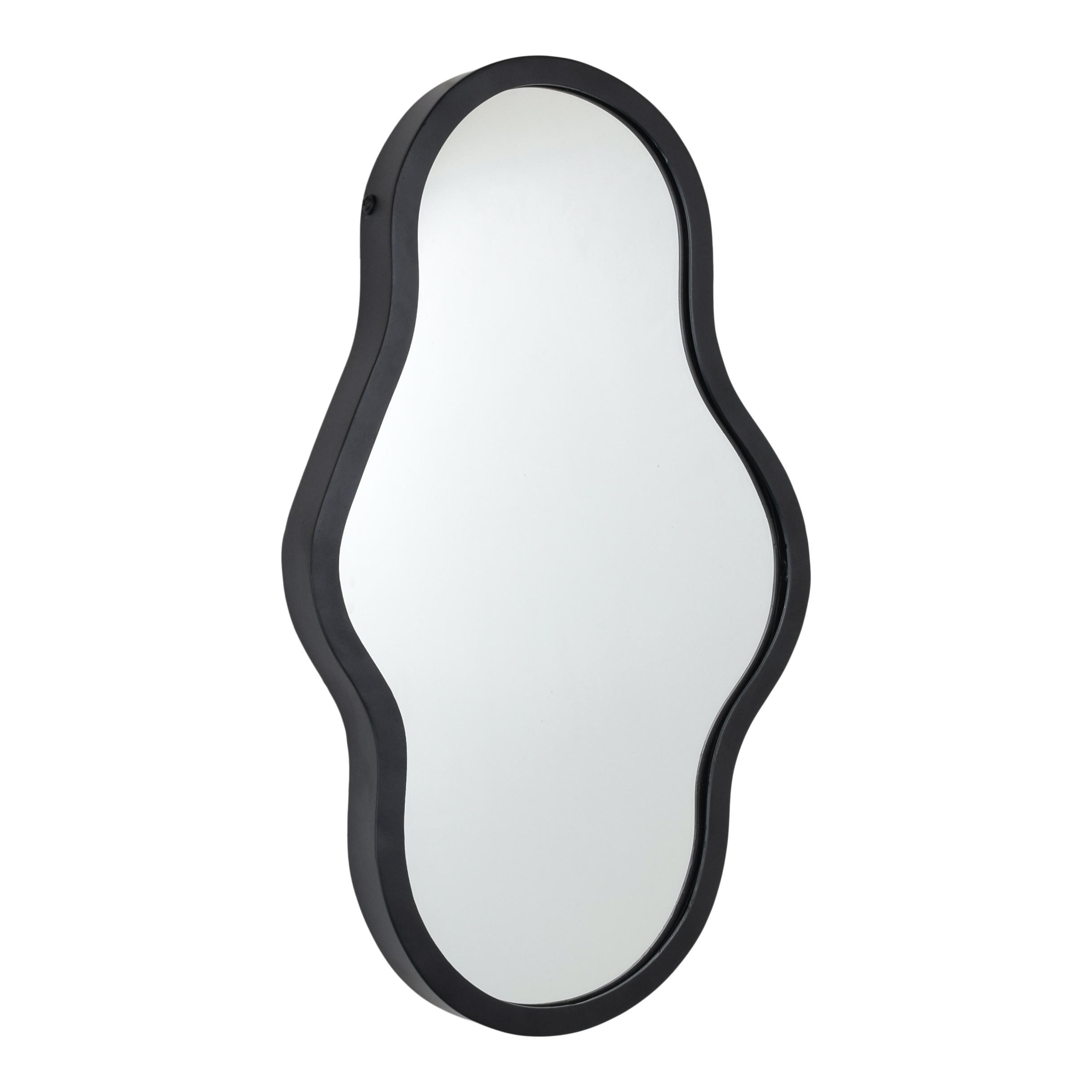 WANDSPIEGEL Origa Schwarz - Schwarz, Metall (30/50/4cm) - LOFT42