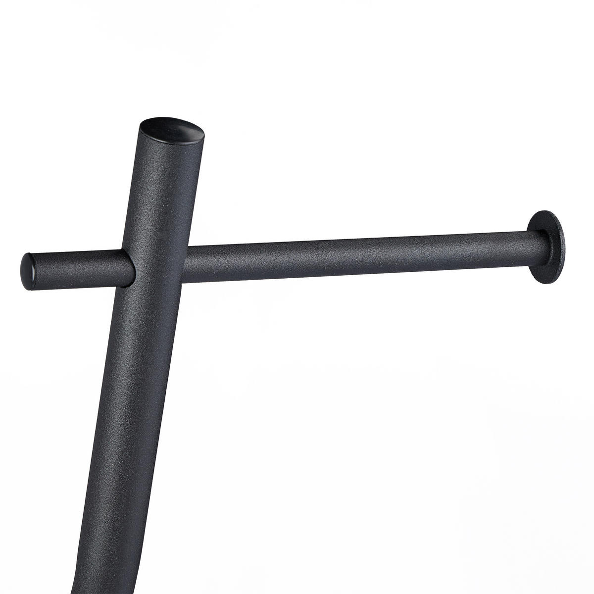 WC-GARNITUR - Schwarz, Holzwerkstoff/Kunststoff (26/87/20cm) - Relaxdays