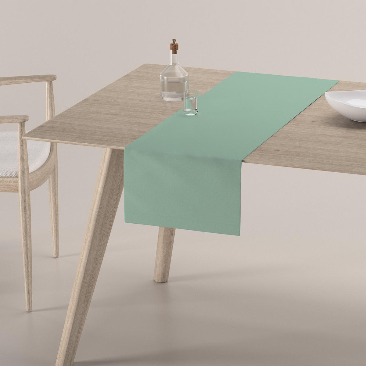 TISCHLÄUFER Loneta, grün, 40x130 cm - Grün, Textil (40/130cm) - Dekoria