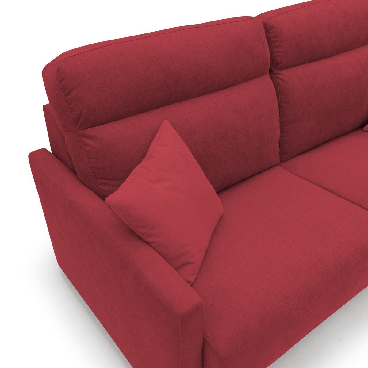 SCHLAFSOFA Margot - Rot, Textil (196/102/97cm) - Divani.store