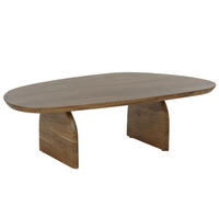 COUCHTISCH, organisch aus Mangoholz 135cm, natürlich - Braun, Holz (135/76/38cm) - Giga Meubel