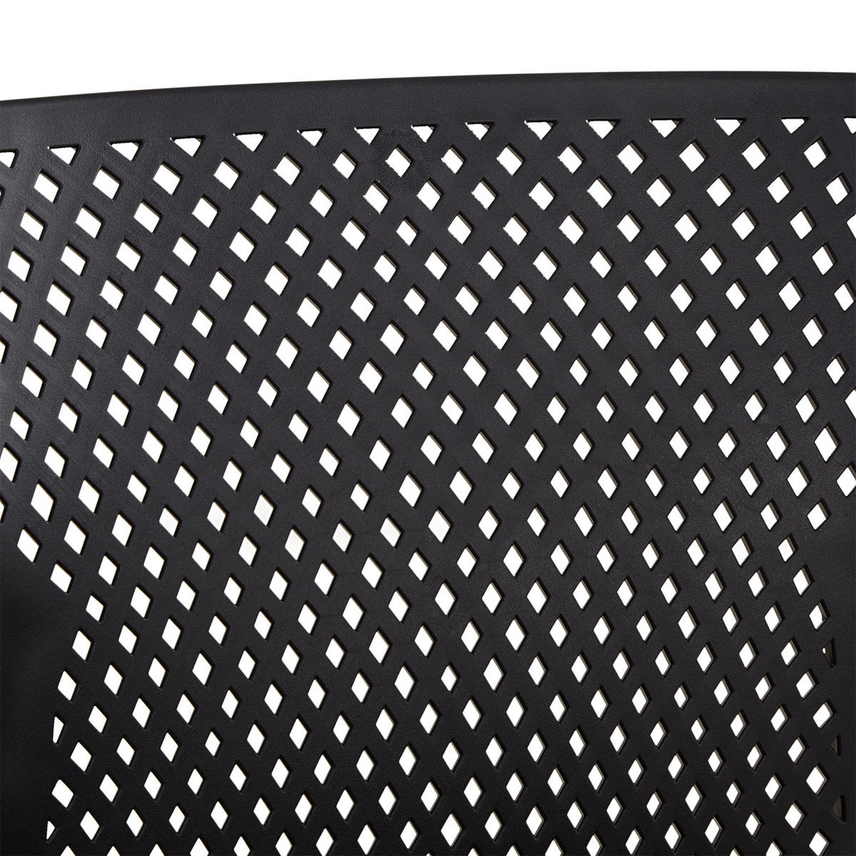 GARTENSTUHL 6er-Set Kunststoff Schwarz mit Armlehnen - Schwarz, Kunststoff (330/75/54cm) - Homestyle4u